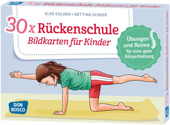 30x Rückenschule. Bildkarten für Kinder, ab 4 Jahre