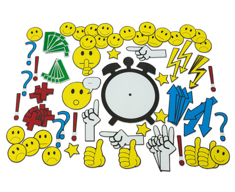 Magnetische Emoticons und Diskussionssymbole, ab 9 Jahren