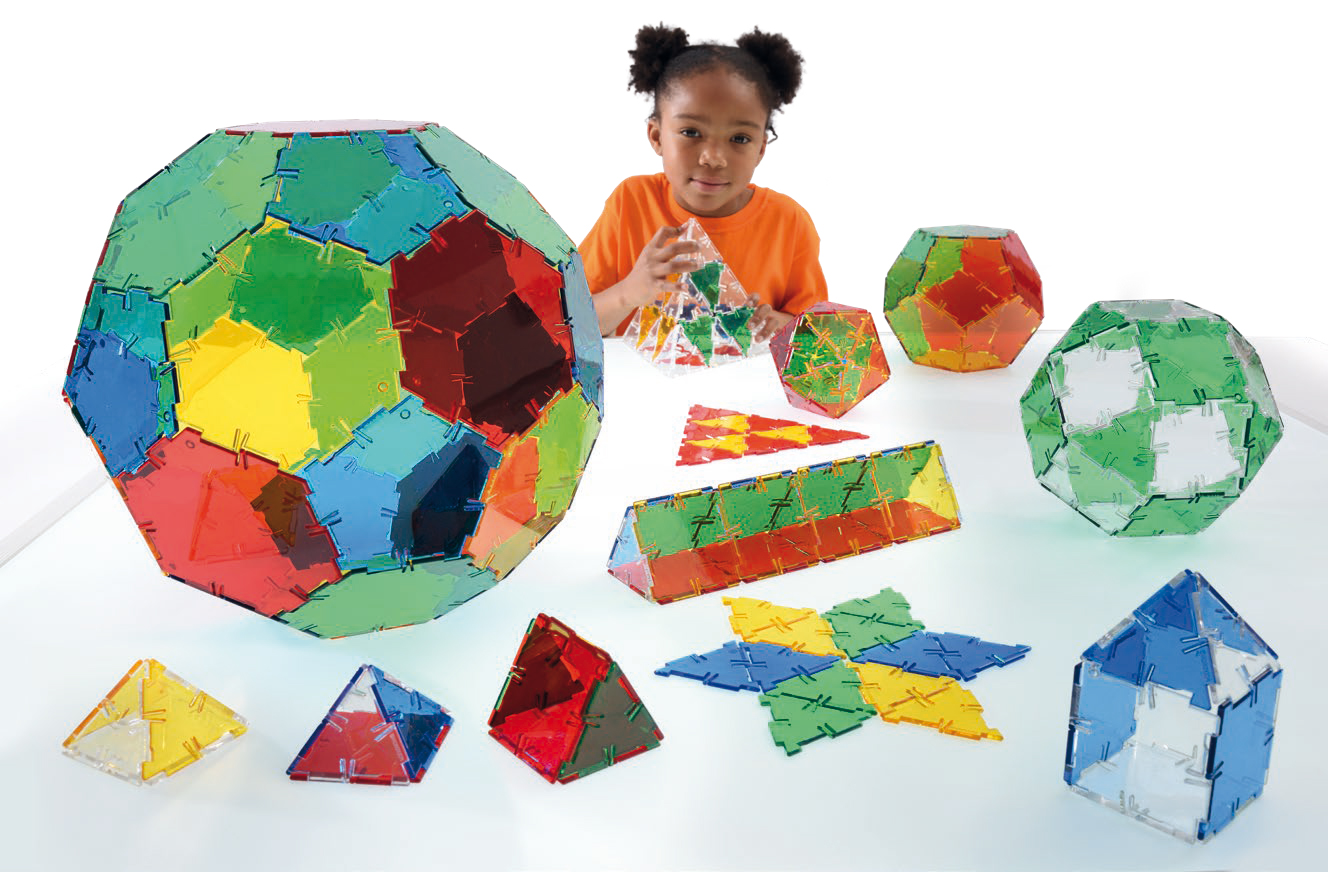 Crystal Polydron Klassenset, 184 Teile, ab 4 Jahre
