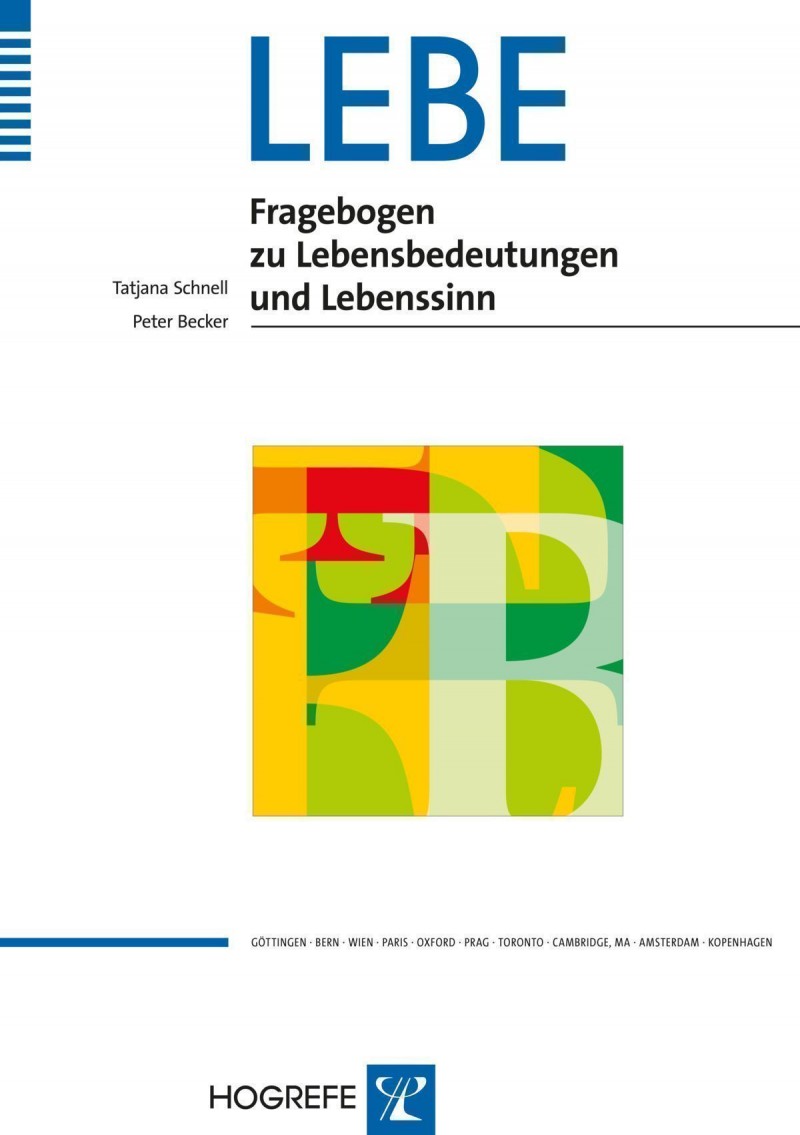 LEBE - Fragebogen zu Lebensbedeutungen und Lebenssinn, ab 16 Jahre