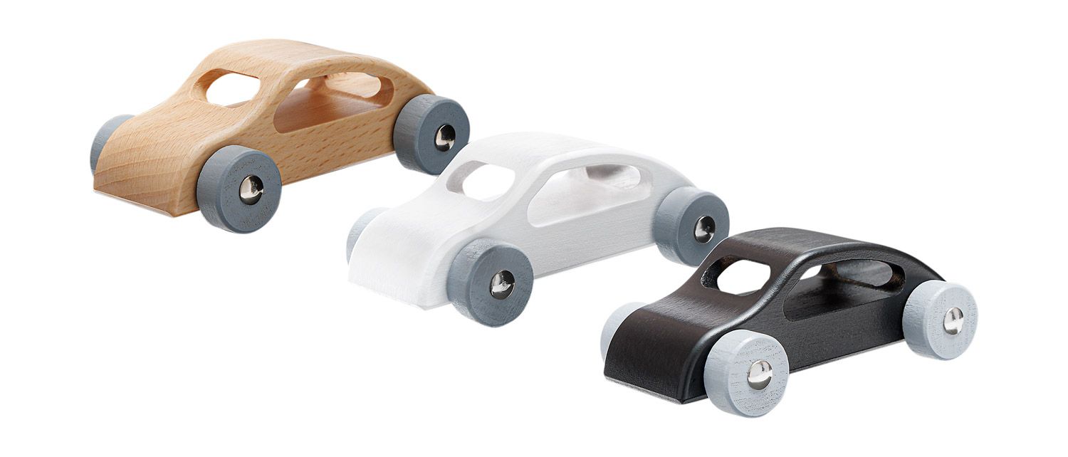 Sportwagen, 3 Stück im Set, Holzspielzeug, ab 18 Monate