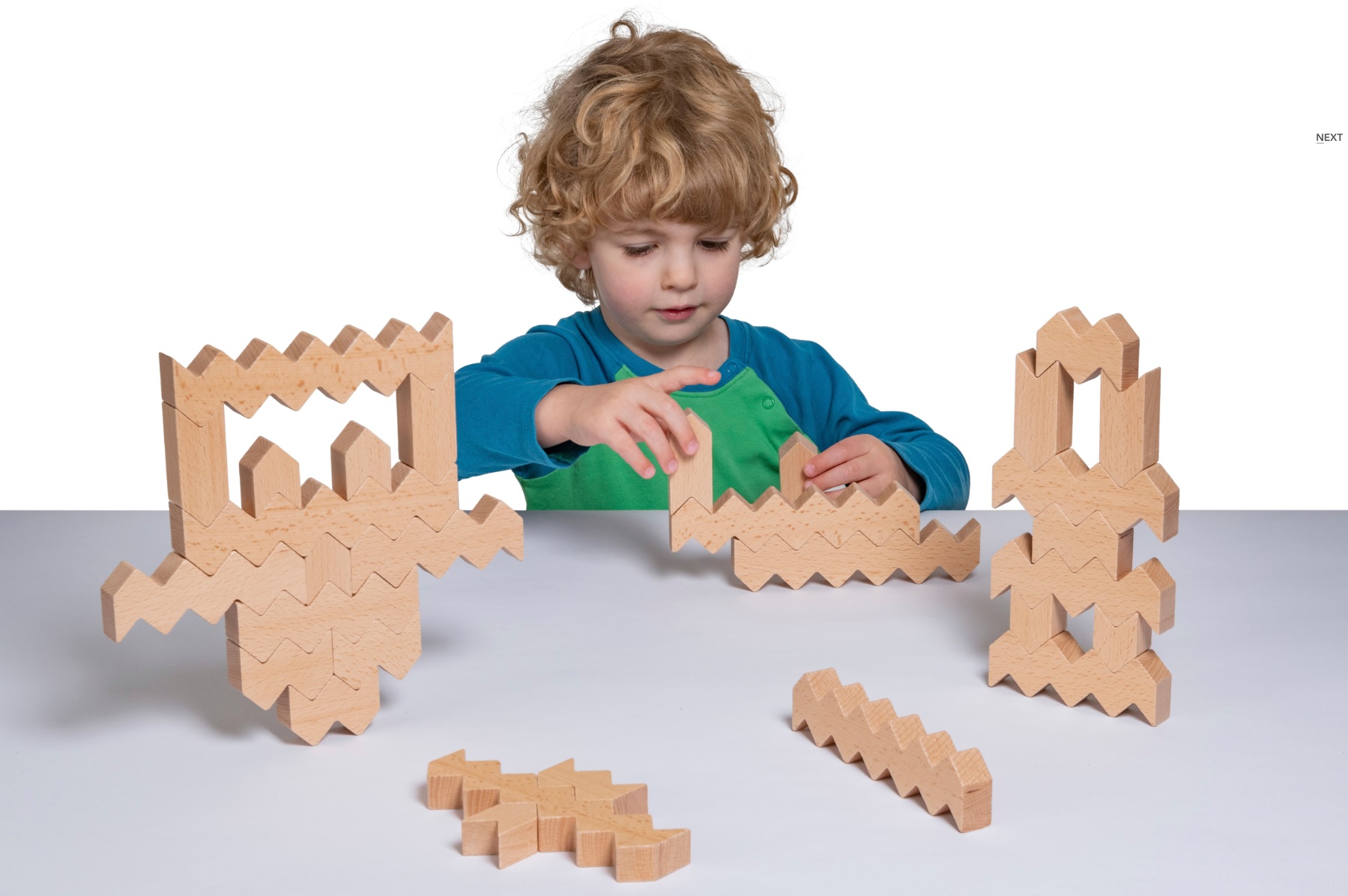 ZigZag Blocks, 30 Holzbausteine, ab 2 Jahre