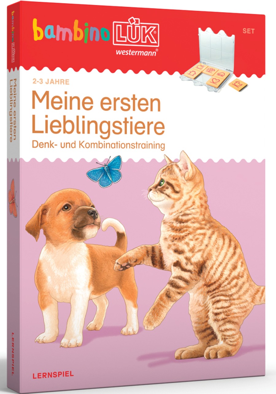 bambinoLÜK-Set Lieblingstiere, Heft inkl. Kontrollgerät, 2-3 Jahre