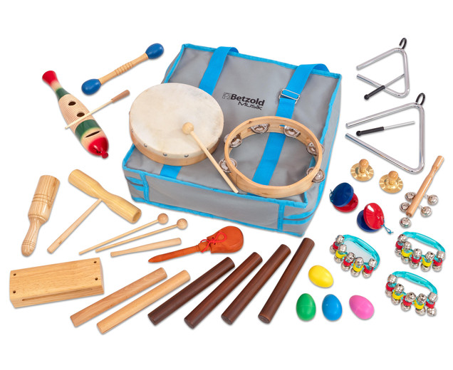 Rhythmik-Tasche mit 26 Instrumenten, ab 3 Jahre