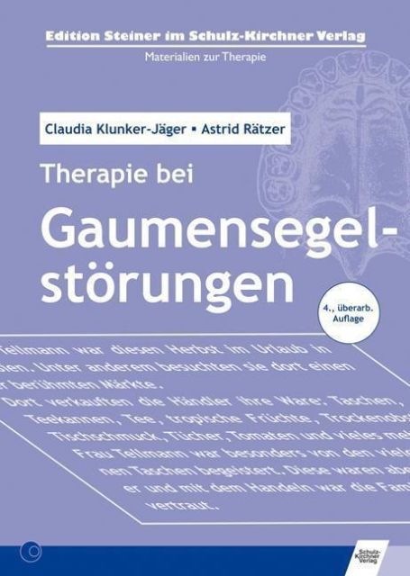 Therapie bei Gaumensegelstörungen, Buch