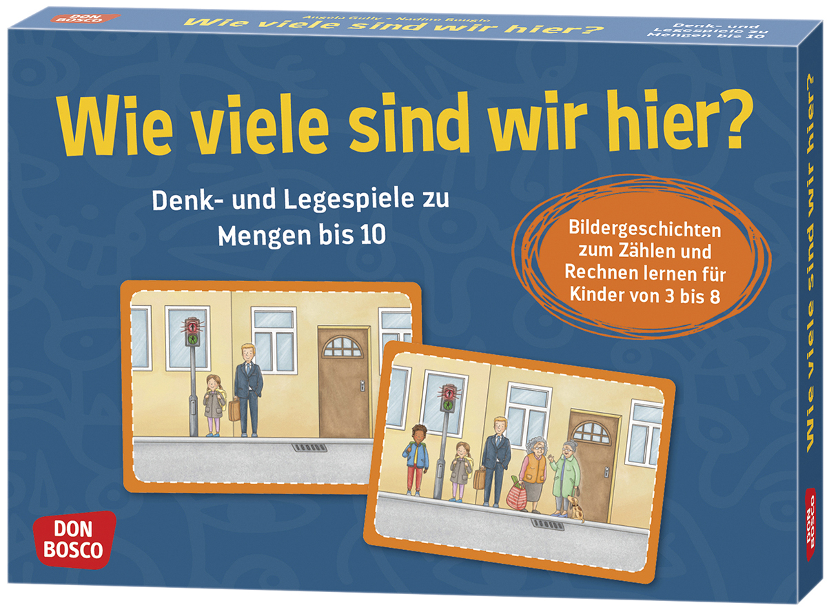 Wie viele sind wir hier?, Denk- und Legespiele, 3-8 Jahre