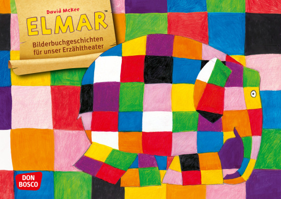 Kamishibai Bildkartenset - Elmar, 2-8 Jahre