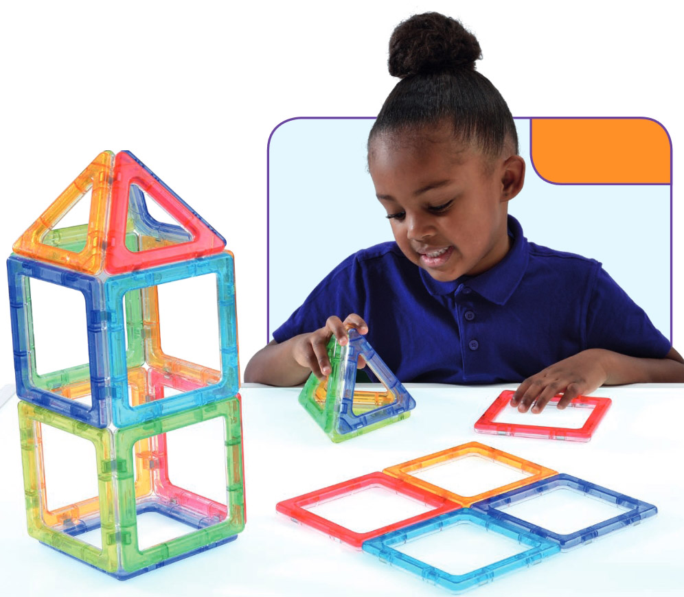 Polydron Crystal MegaMag, 36 magnetische Teile, ab 3 Jahre