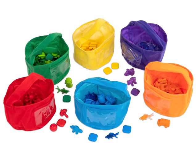 Set mit 6 Sortierkörbchen, 3-6 Jahre