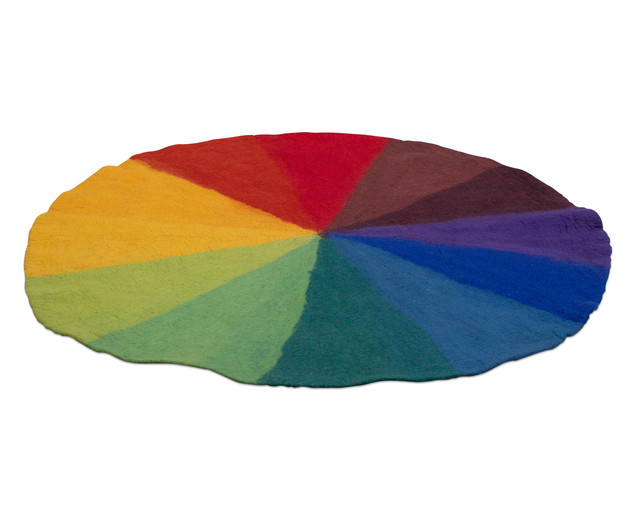 Filzteppich Regenbogen Ø 150 cm, 3-6 Jahre