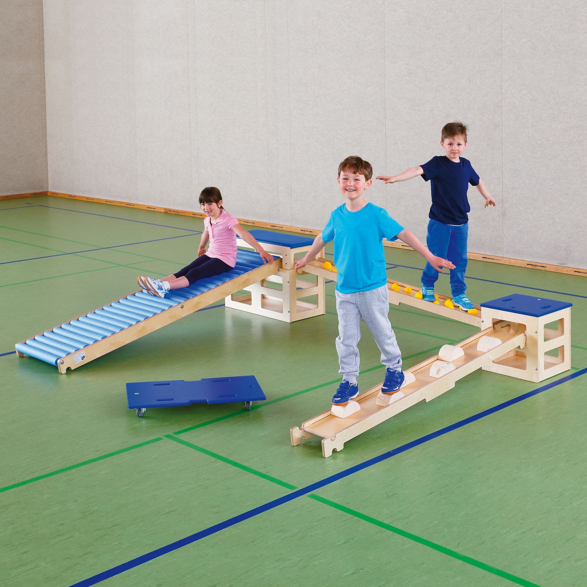 Erzi Balancierparcours Sportbox, 6-teilig, ab 3 Jahre