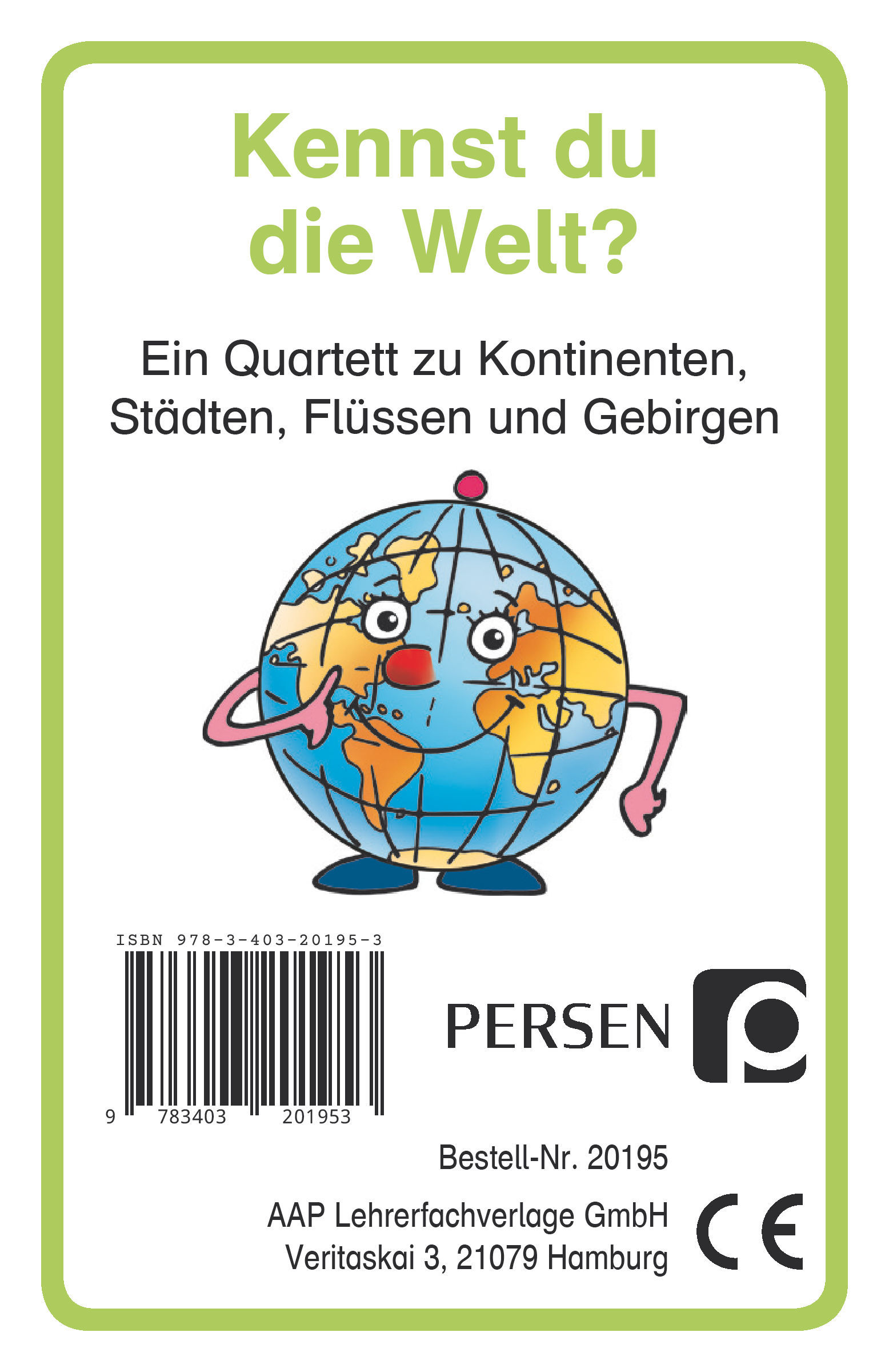 Kennst du die Welt? Kartenspiel, 2. bis 4. Klasse