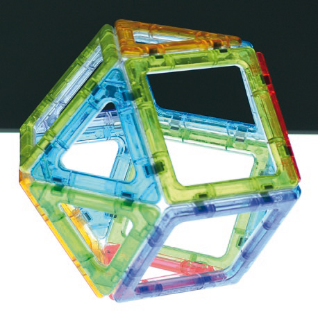 Polydron Crystal MegaMag, 36 magnetische Teile, ab 3 Jahre