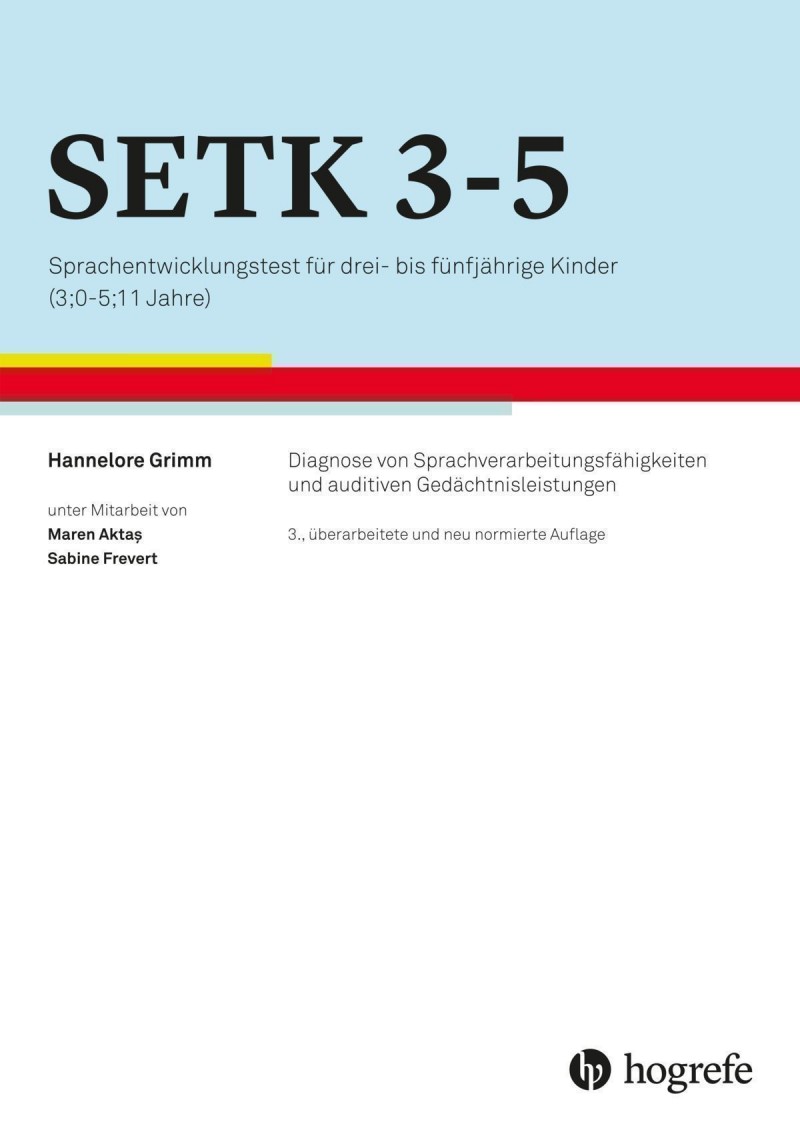 SETK 3-5, Sprachentwicklungstest, komplett (3. Auflage/Neuauflage)