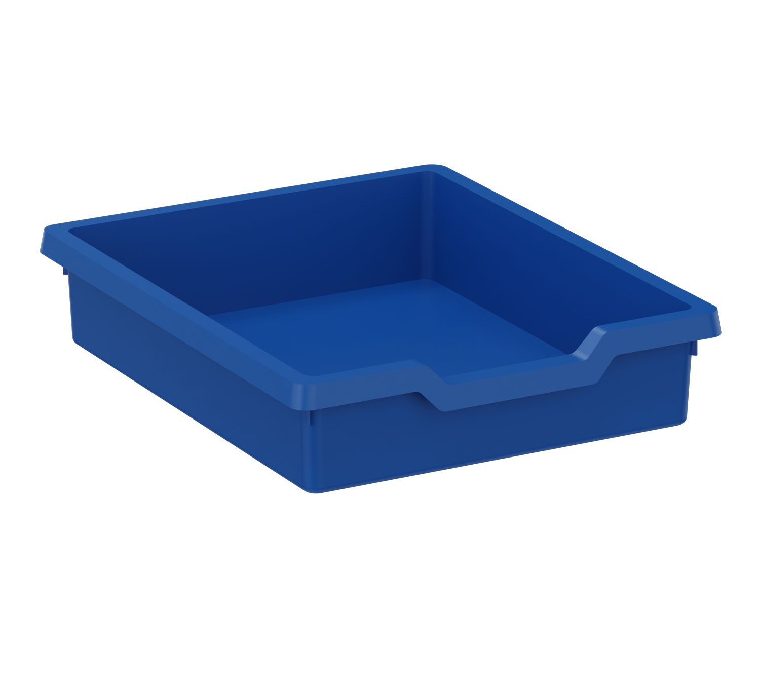 Kunststoffkasten Größe III blau, 31 cm breit, 37 cm tief, 7,5 cm hoch