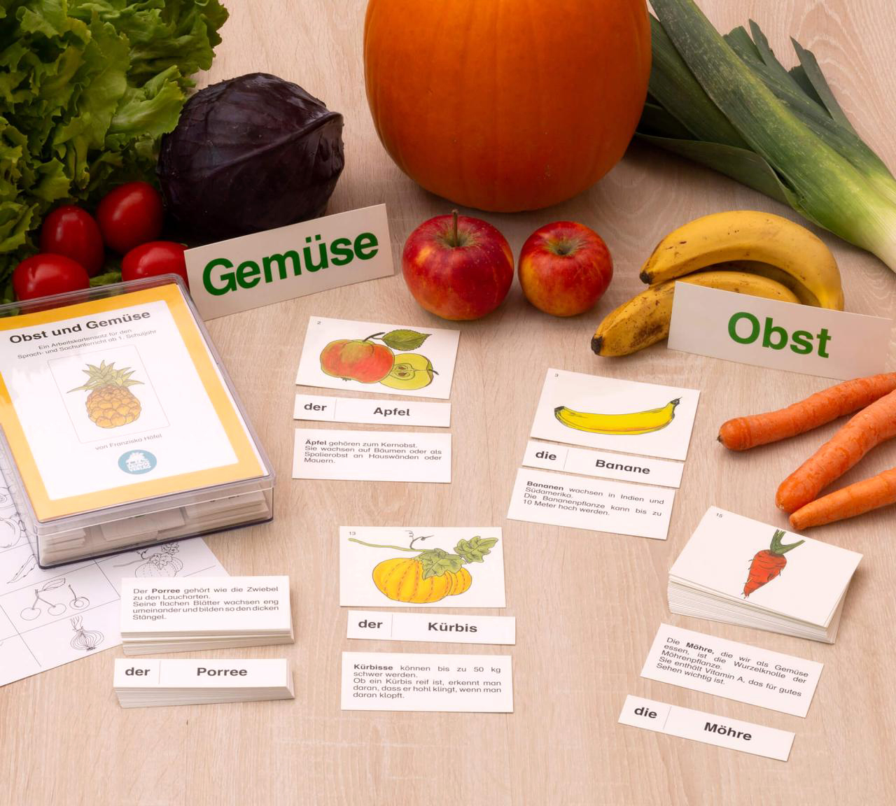 Obst und Gemüse, Arbeitsmaterial, ab 1. Klasse (solange der Vorrat reicht!)