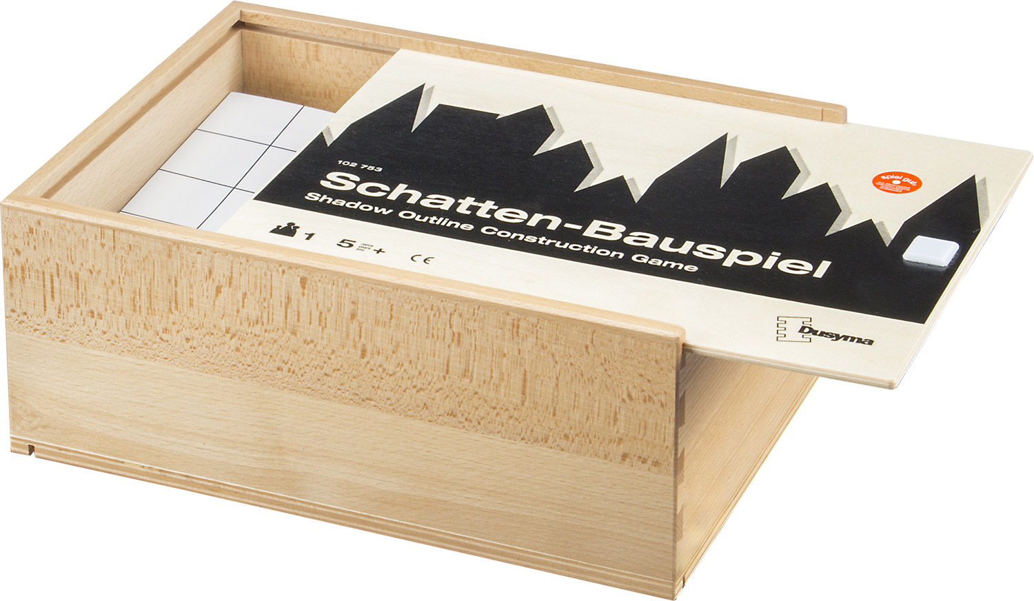 Schatten-Bauspiel aus Buchenholz, ab 5 Jahre