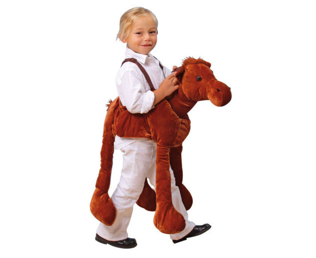 Reitpferd dunkelbraun, Schlüpfkostüm, 3-10 Jahre