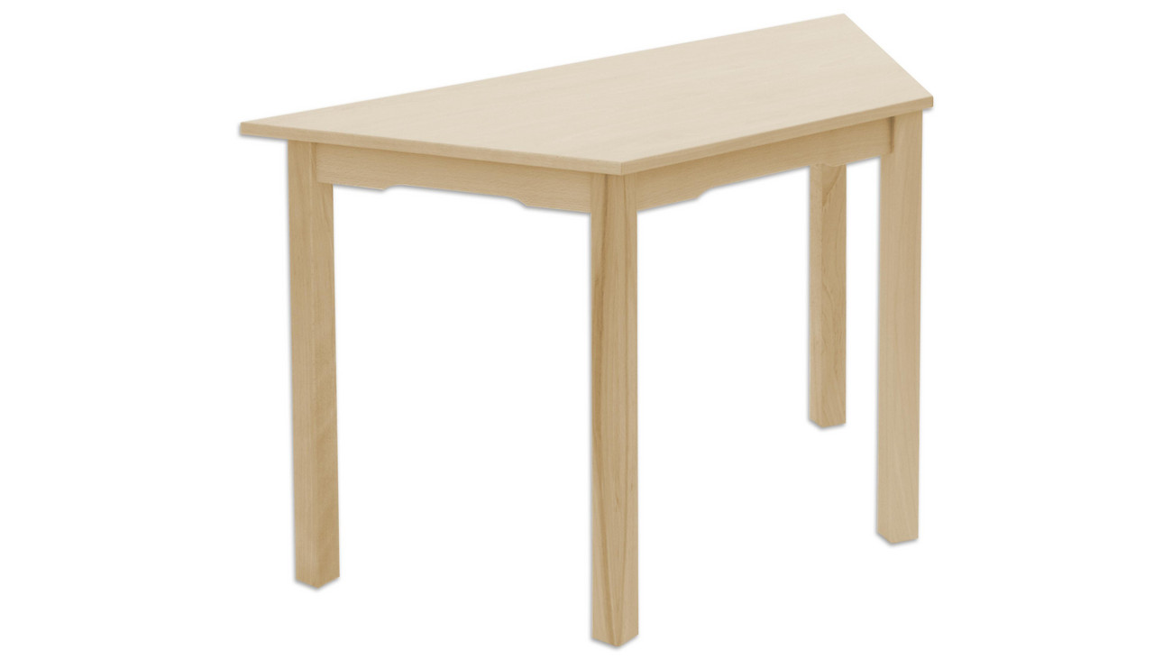 Trapeztisch Trapentino, Buche hell, Höhe 64 cm