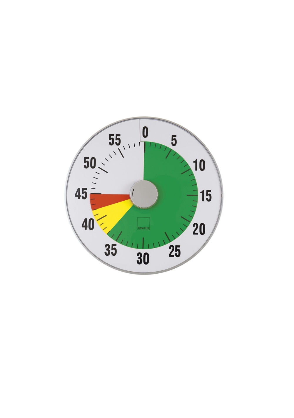 Zeitdauer-Uhr lautlos XL, 32 cm, mit Ampelscheibe