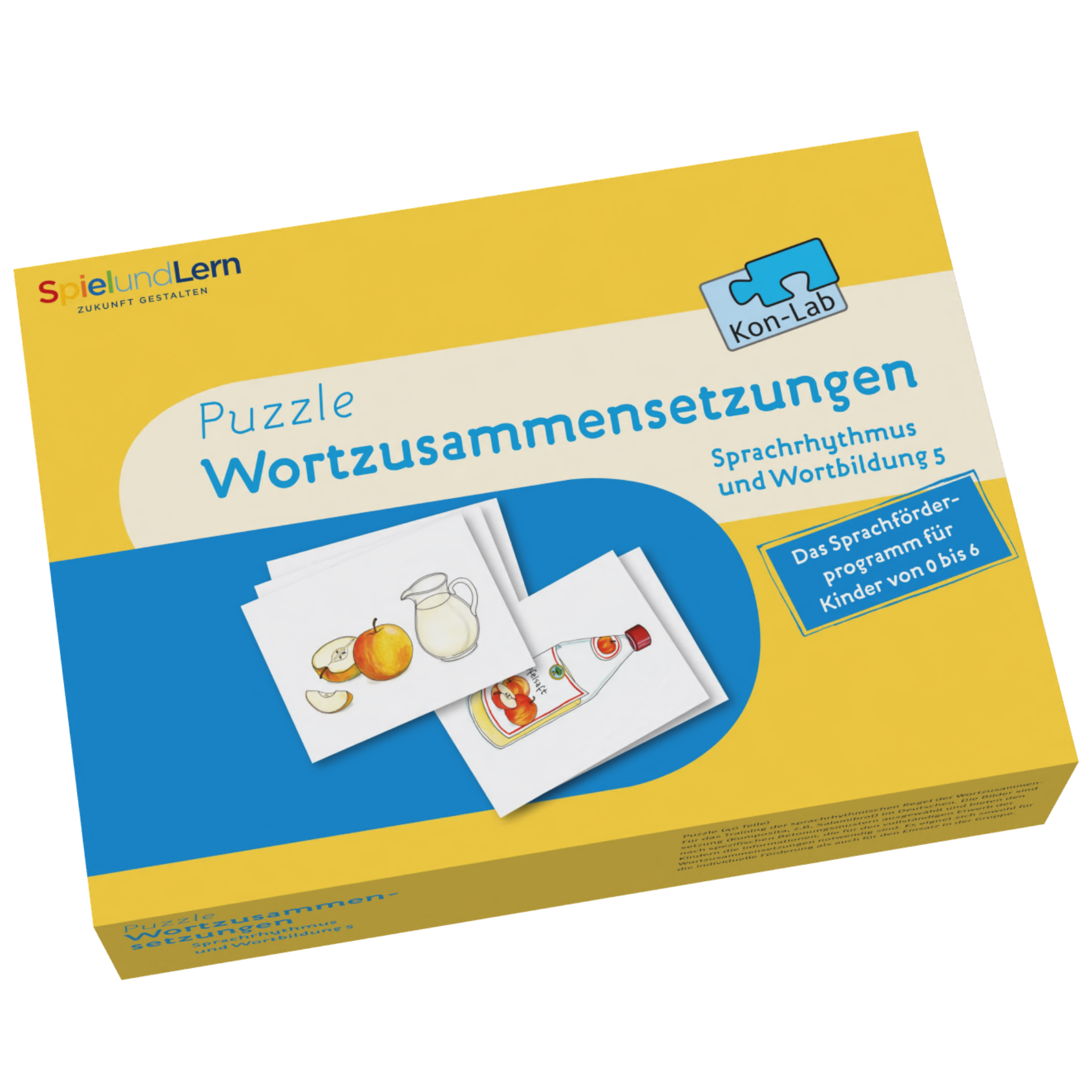 Kon-Lab Puzzle Wortzusammensetzungen, Sprachrhythmus und Wortbildung 5, 0-10 Jahre