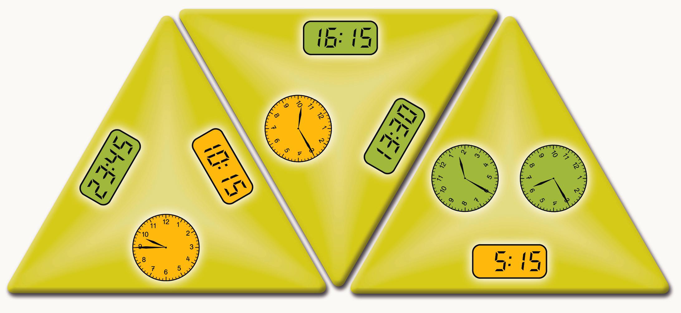 SCHUBITRIX Mathe - Uhrzeiten, Lernspiel, 1.-2. Klasse