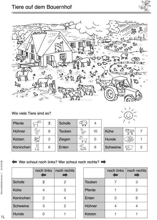 Wimmelbildrechnen 1, 1.-2. Klasse