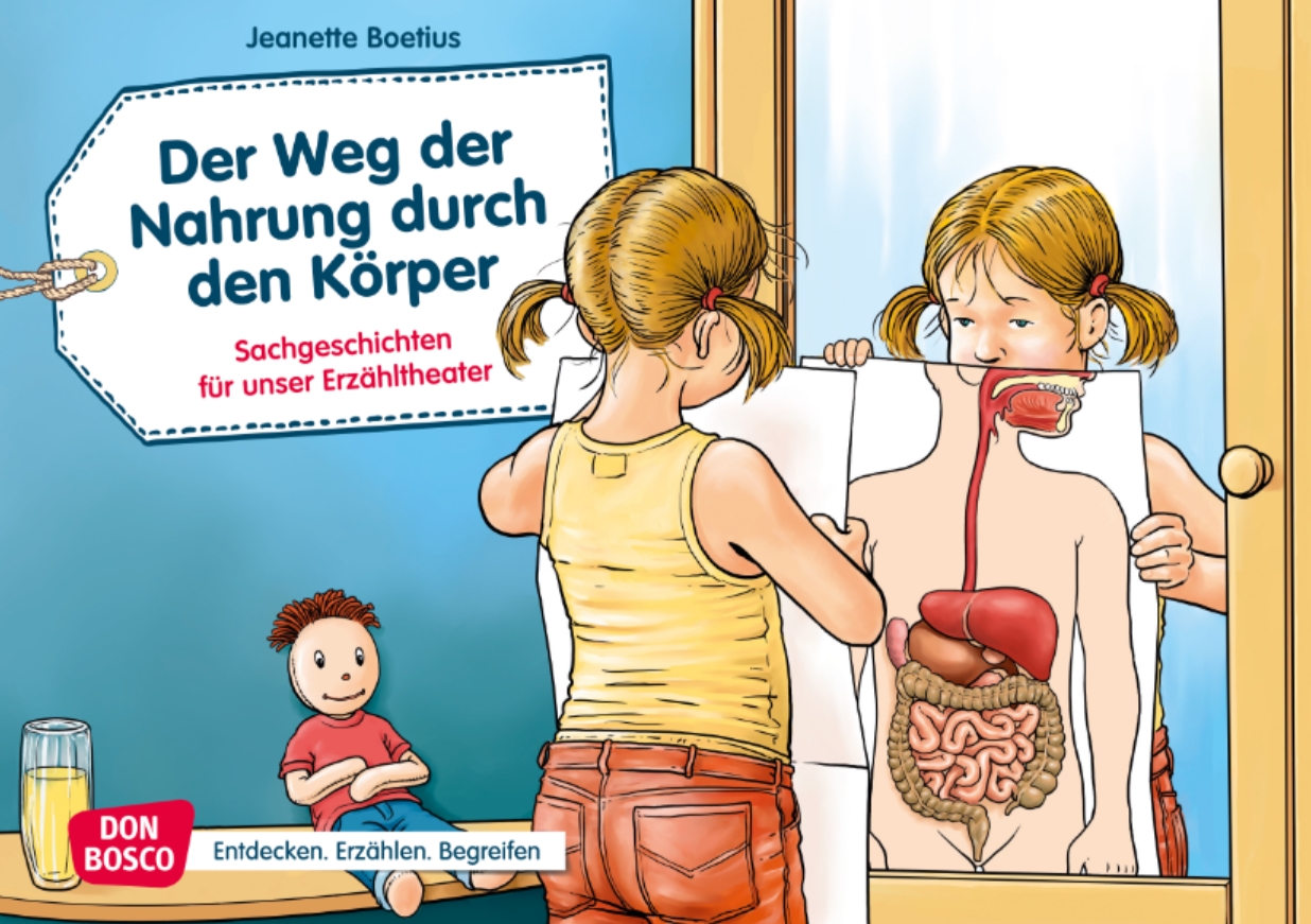 Kamishibai Bildkartenset - Der Weg der Nahrung durch den Körper, 3 bis 8 Jahre