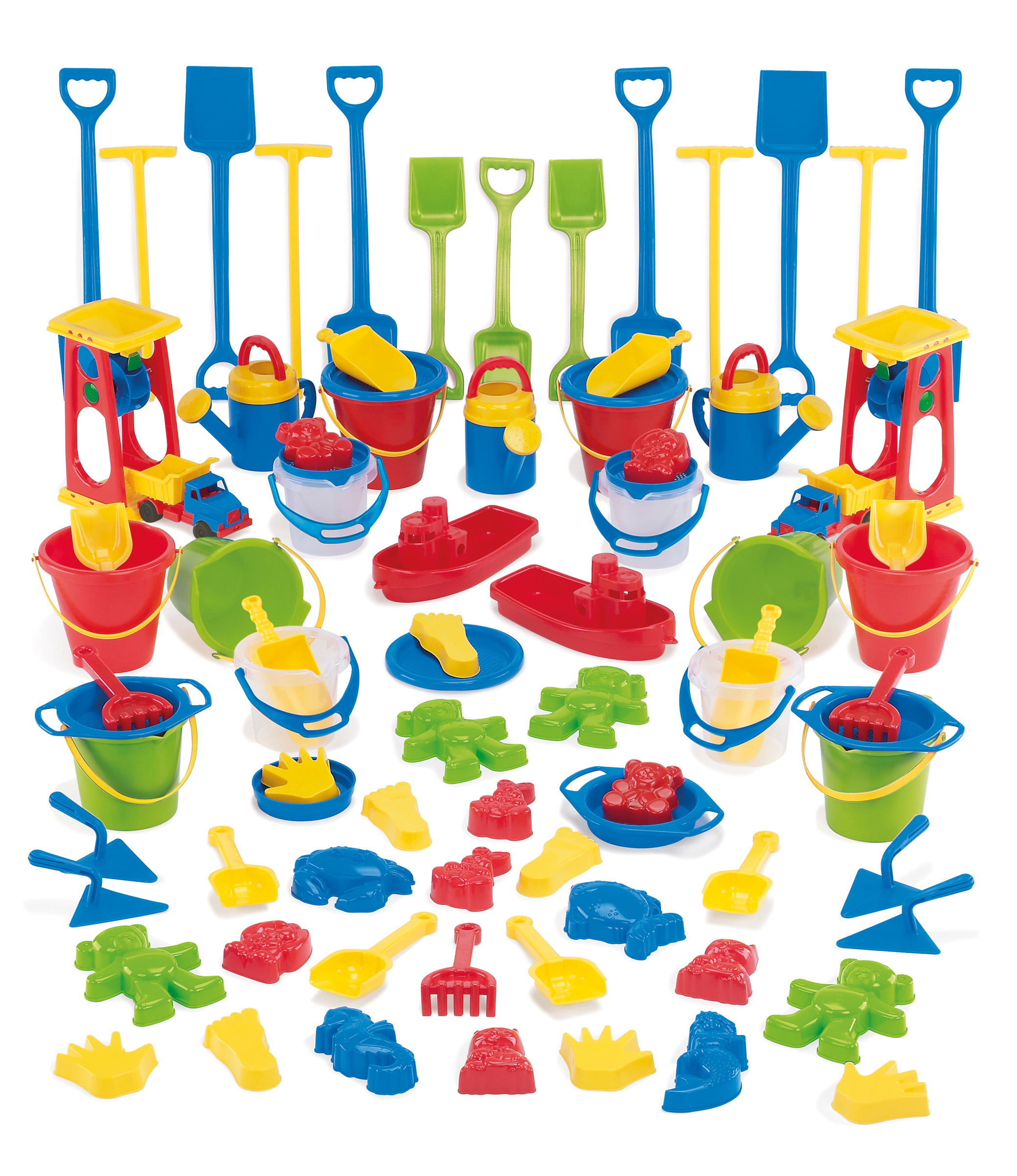 dantoy® Sandspiel Sortiment KIGA Packung, 84 Teile Sandspielzeug