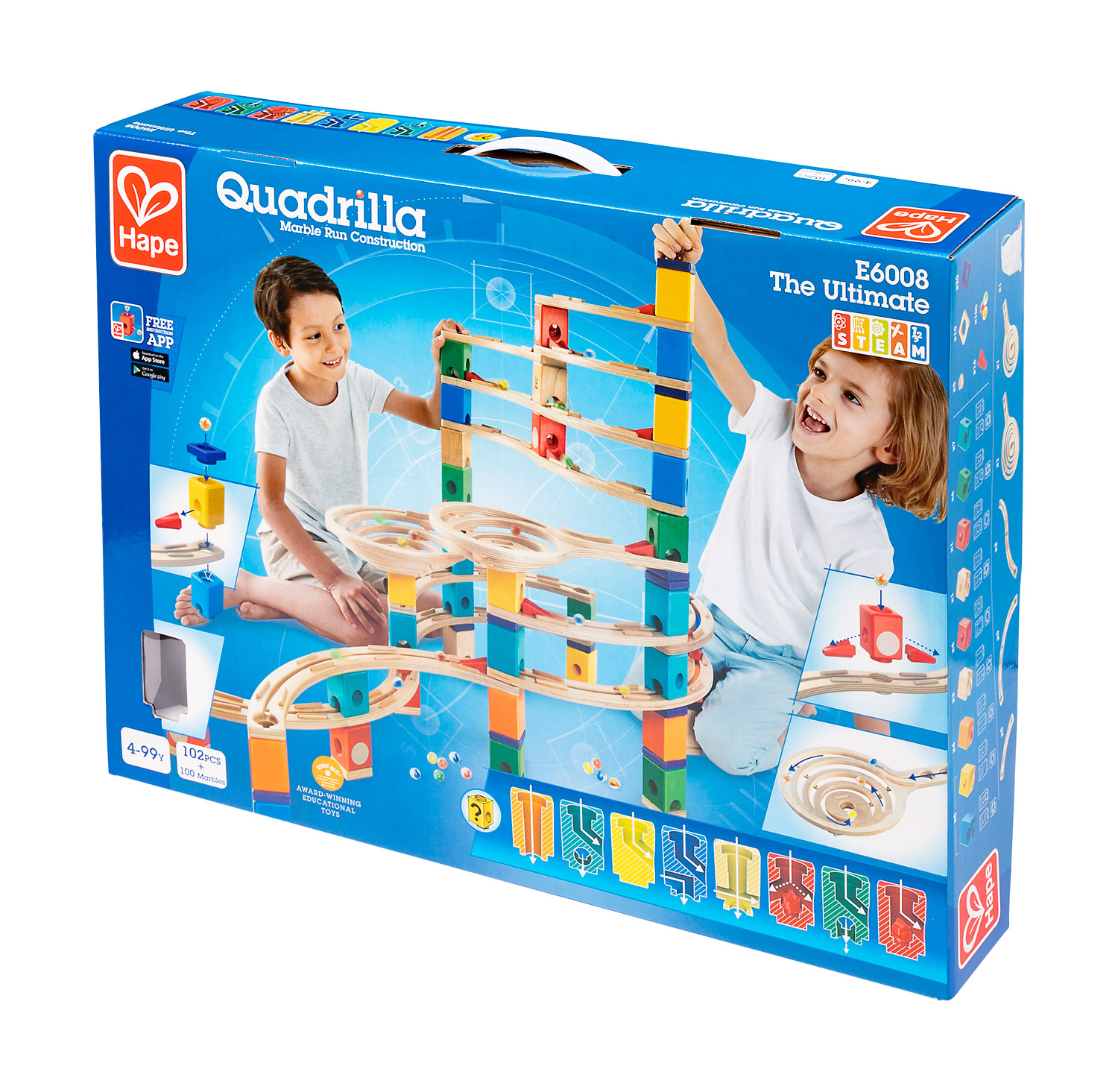 Quadrilla Twist, Kugelbahn, ab 4 Jahre