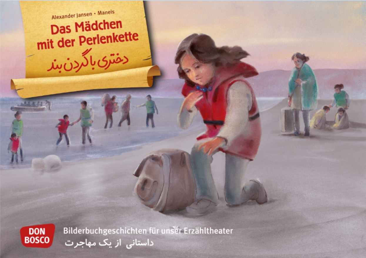 Kamishibai Bildkartenset - Das Mädchen mit der Perlenkette - Geschichte einer Flucht, 5-10 Jahre