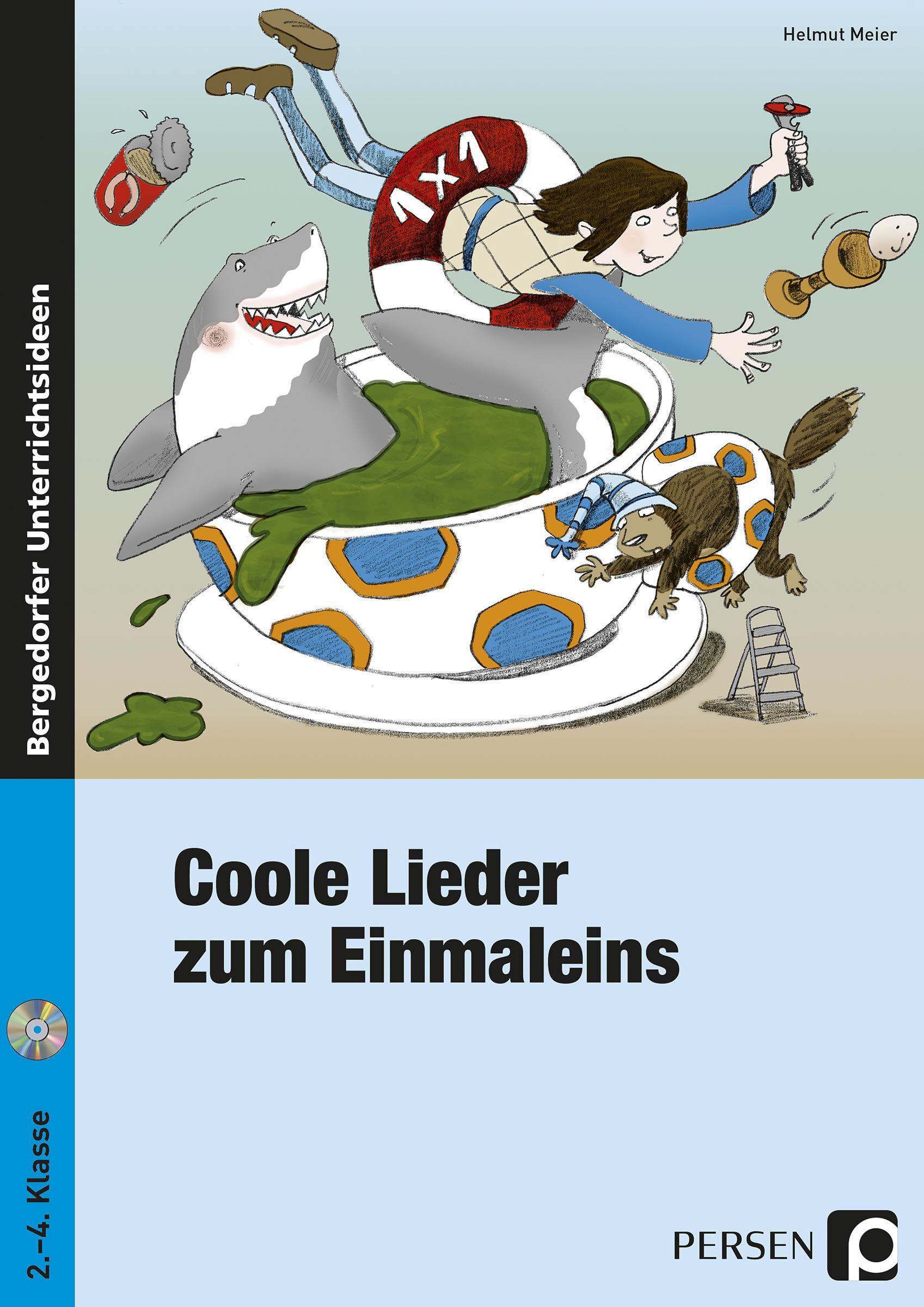 Coole Lieder zum Einmaleins, Buch inkl. Audio-CD, 2.-4. Klasse
