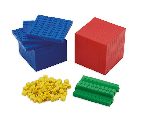 Dezimalmaterial 121 Teile aus RE-Plastic°, ab 6 Jahre