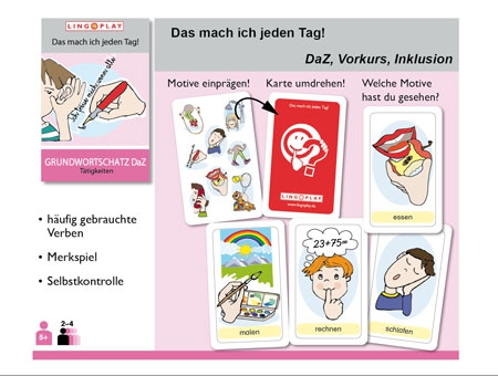 Grundwortschatz DaZ - Das mach ich jeden Tag!, Merkspiel, ab 5 Jahre