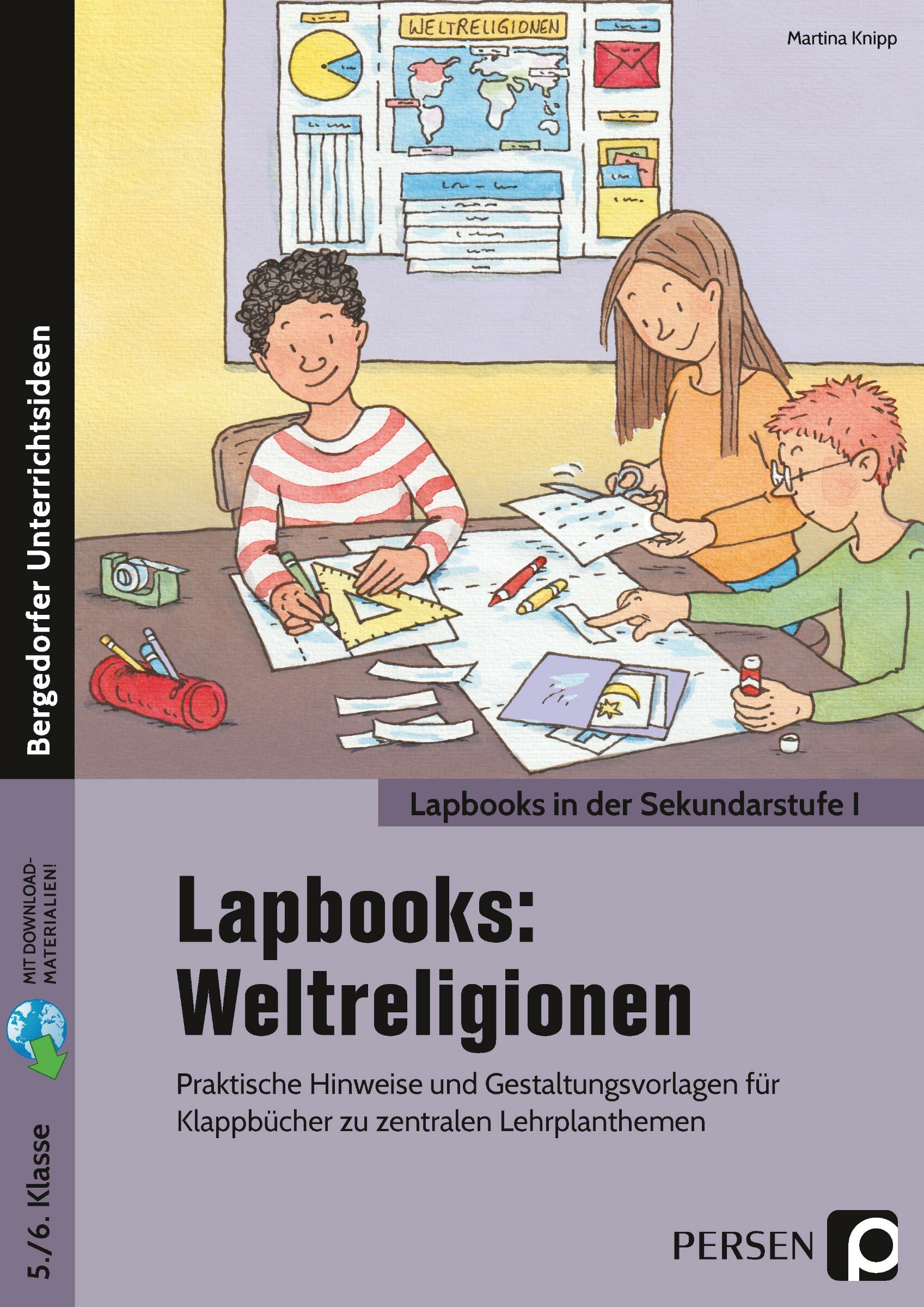 Lapbooks: Weltreligionen - 5./6. Klasse, Buch