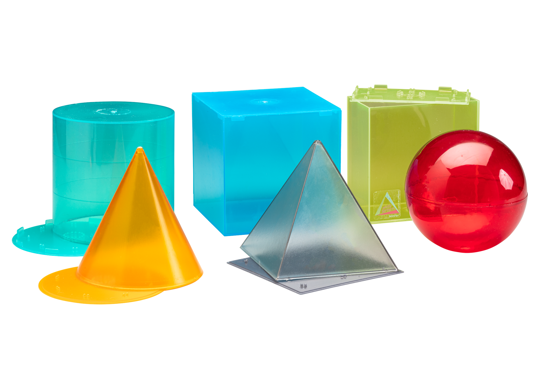 Körperformensatz transparent in 6 Farben (6 Teile)