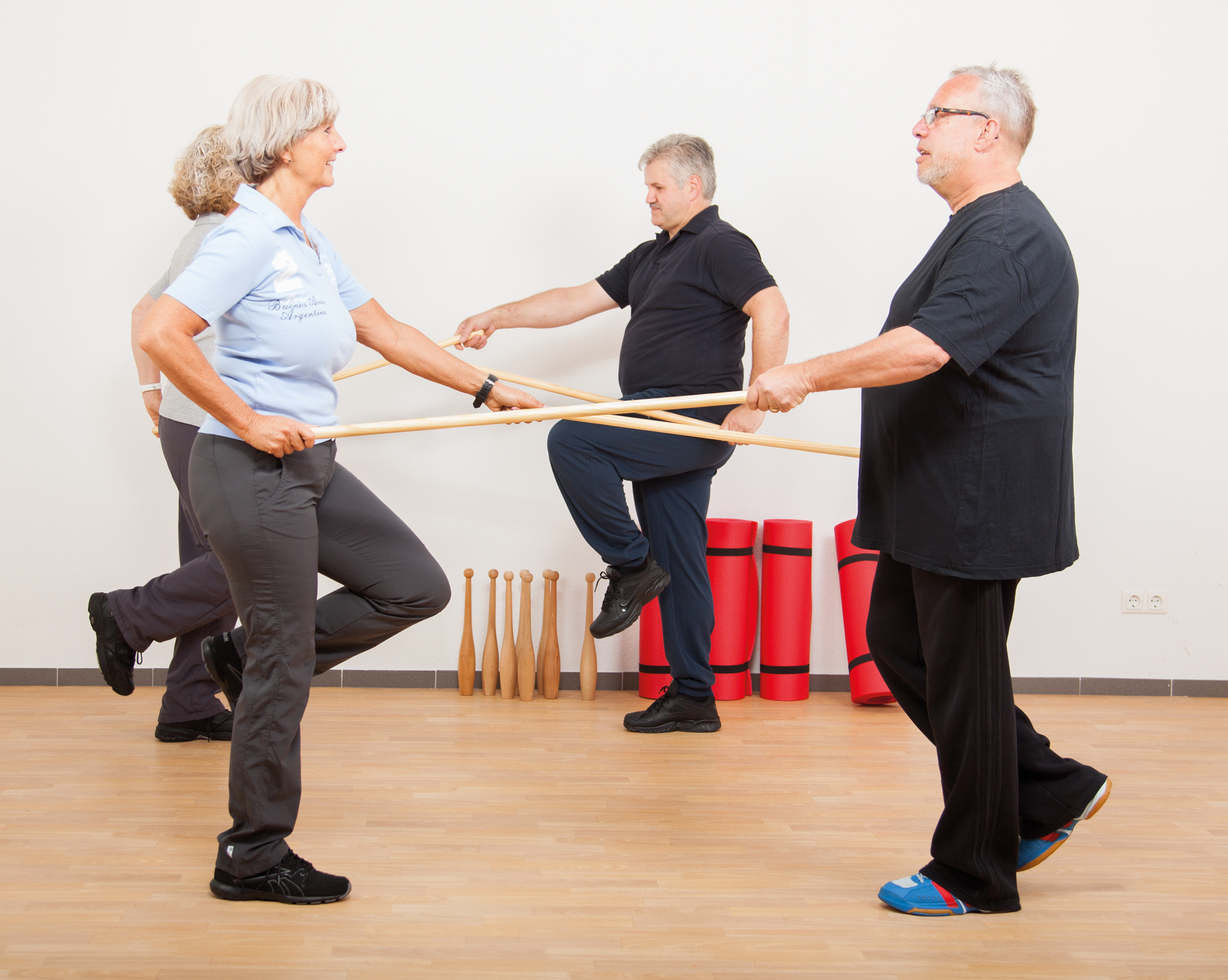 Gymnastik Stab Turnstab Holz 100 cm (10 Stück)