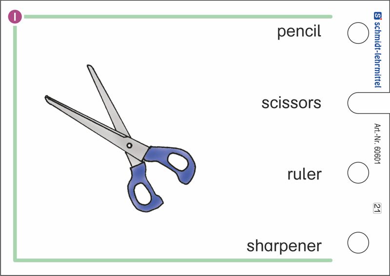 Stöpselkarten 'Vocabulary I' ab 3. Klasse
