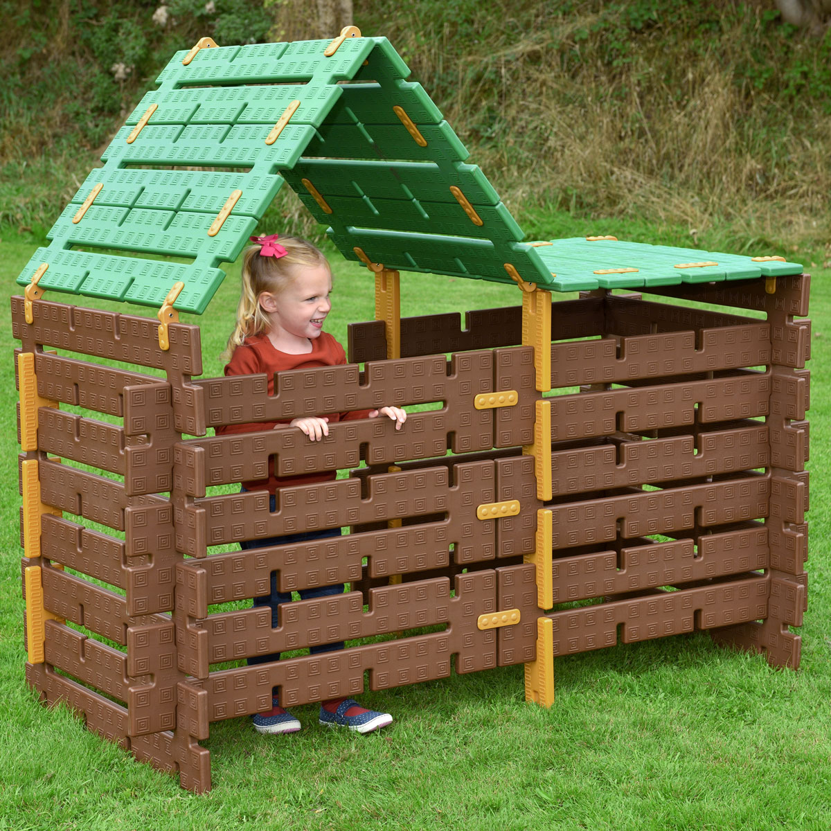 Outdoor-Spielhaus zum Selberbauen, Konstruktionsspielzeug, 60-teilig