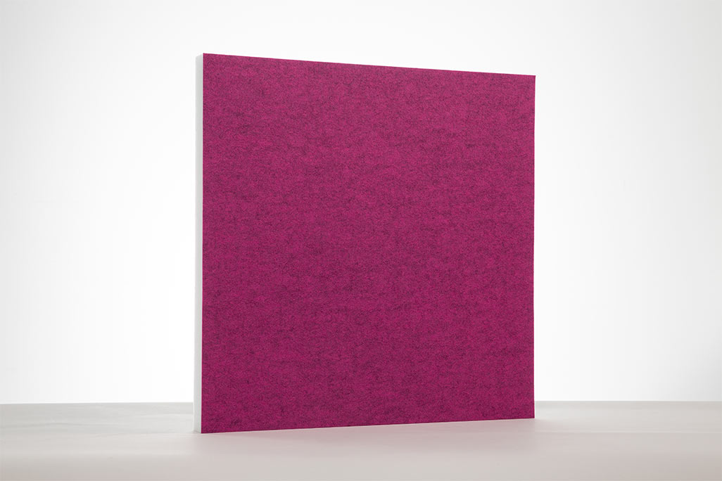 Akustikpaneele für Wand & Decke, Quadrat Pink, 62x62 cm, soni COLOR RD