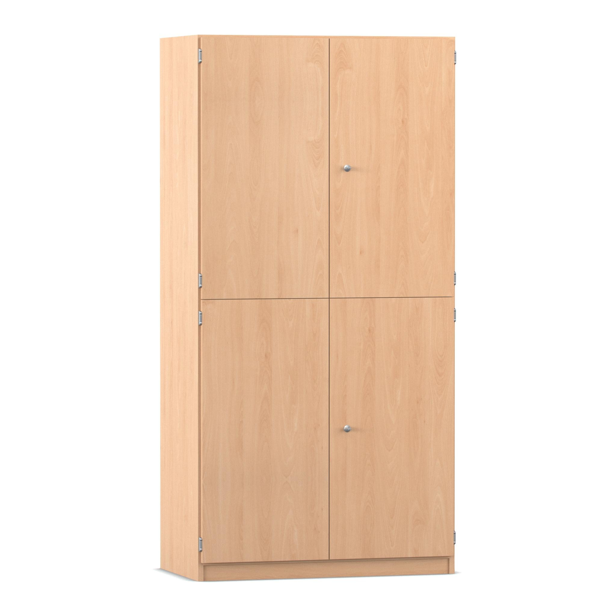 Flexeo® Bastelschrank Jana, Buche hell, 16 Fächer, HxBxT: 190x94,4x60 cm, Dreholive