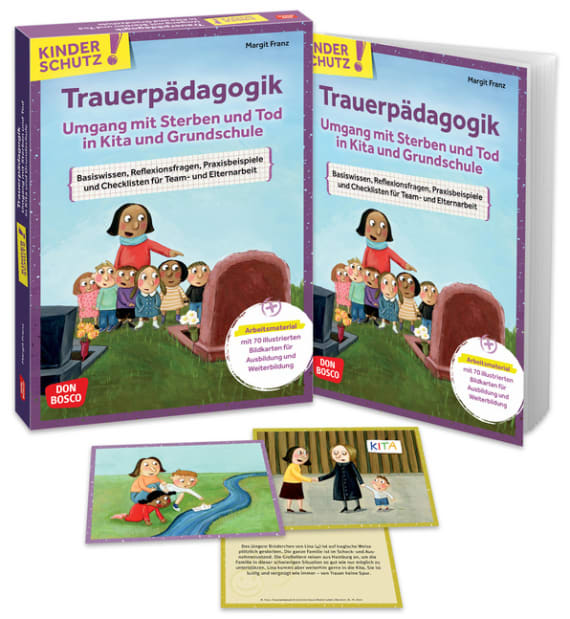 Kinderschutz: Trauerpädagogik, Paket mit Buch und Bildkarten