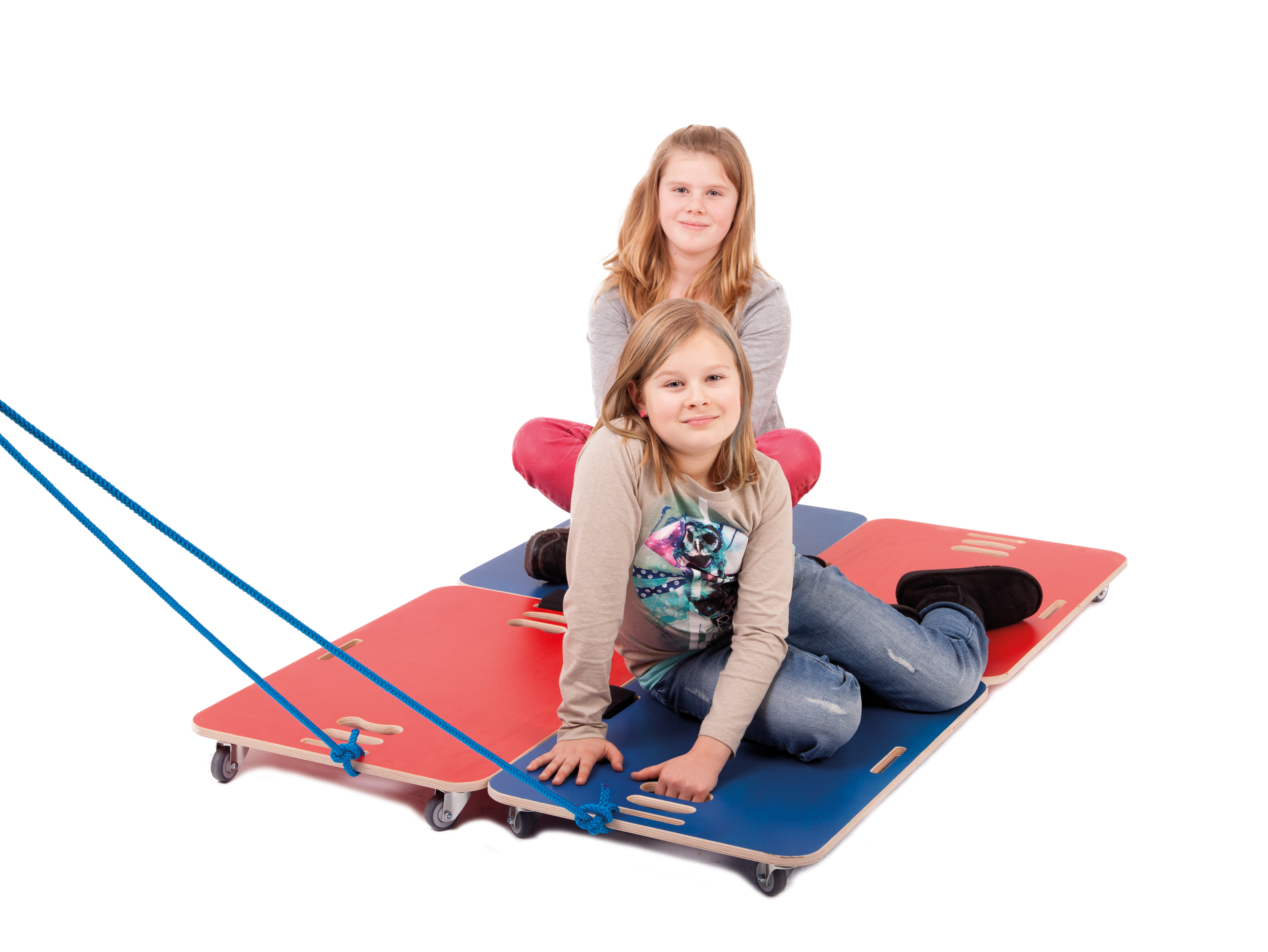 Maxi Rolletto, 4er Set mit 4 Klettverbindungen und 3 m Ziehleine