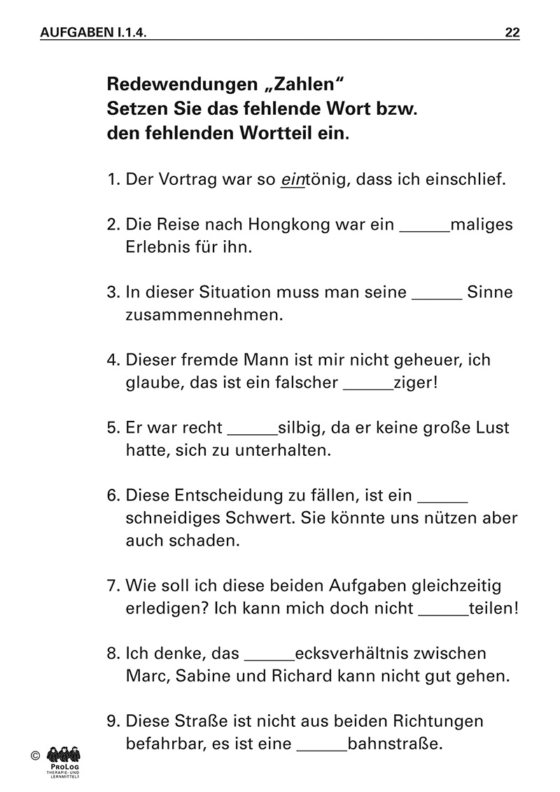 Hast du Worte? 2, Ordner