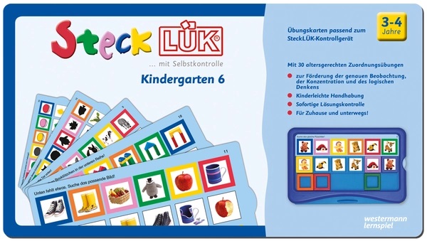 SteckLÜK Kindergarten 6 - Zuordnungen, 3-4 Jahre