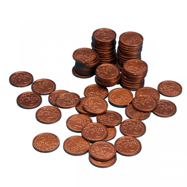 Geld Euro-Münzen Spielgeld 2 Cent