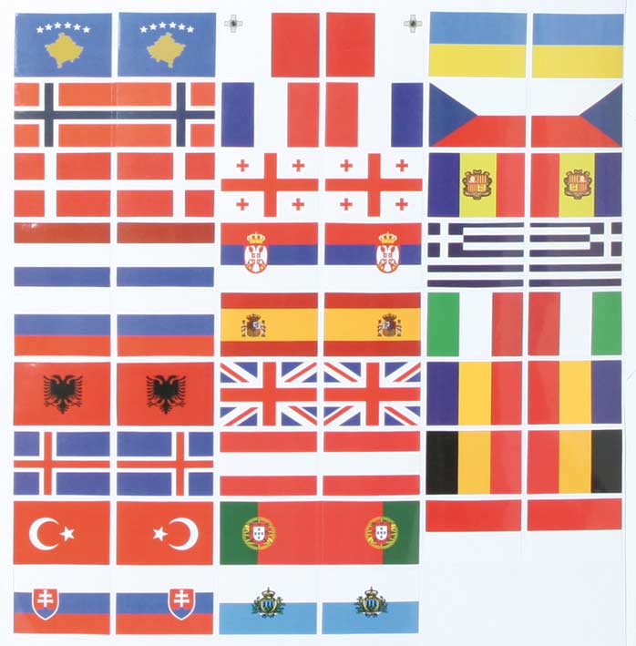 Kommode Europa mit 4 Karten