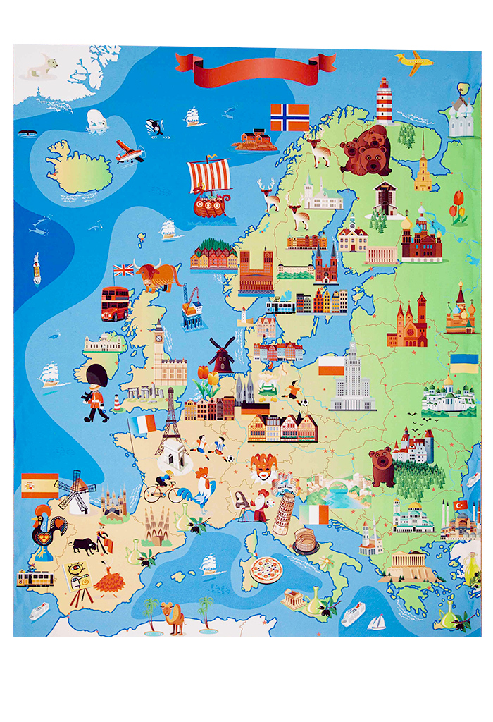 Kinderteppich Europa
