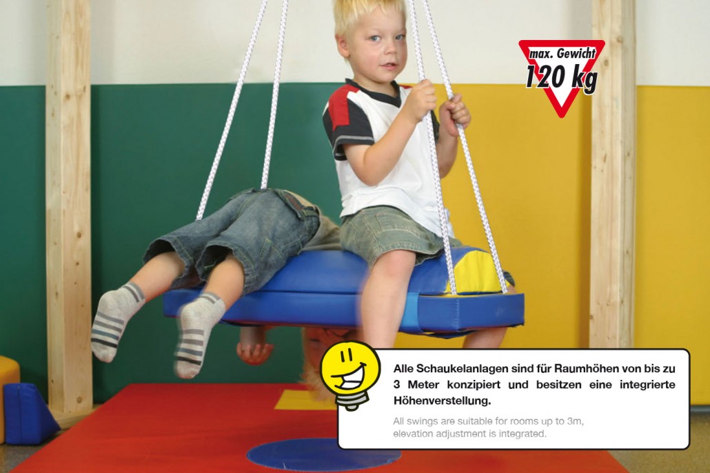Pferdeschaukel BLAU, Bewegungselement, ab 3 Jahre