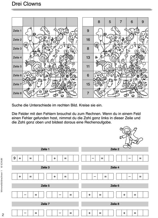 Wimmelbildrechnen 1, 1.-2. Klasse